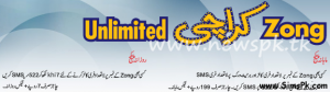 Zong Karachi Offer