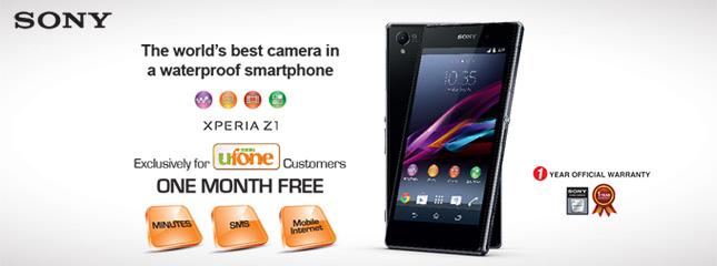 Ufone Offers Sony Xperia Z1 and Z Ultra with Free Bundles