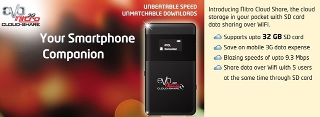PTCL Launches EVO Nitro Cloud-Share with MicroSD Card Sharing Ability