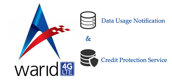 Warid Data Usage Notification and Credit Protection Service