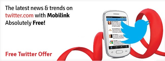 Mobilink Offers Free Twitter for Cricket World Cup 2015
