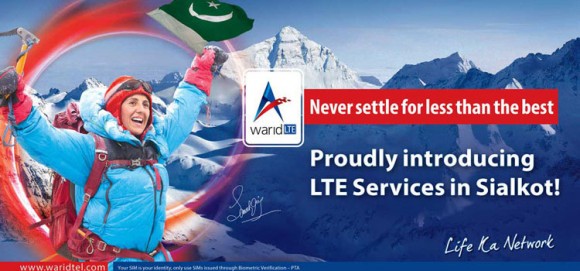 Warid Launches its 4G LTE Services in Sialkot