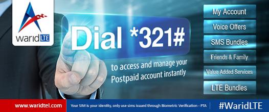 Warid Launches First-Ever Postpaid Menu Over USSD in Pakistan