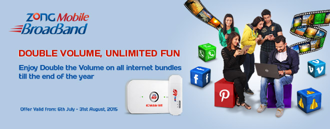 Zong MBB Double the Volume Offer