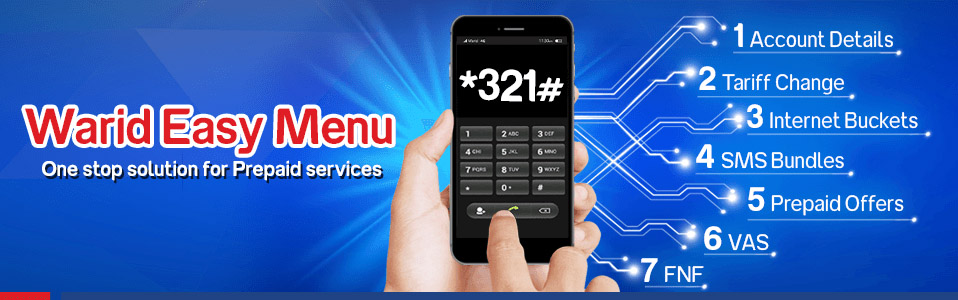 Warid Launches Easy Menu For Prepaid & Glow Subscribers